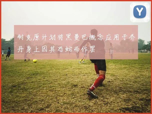 耐克原计划将黑曼巴概念应用于乔丹身上因其恐蛇而作罢